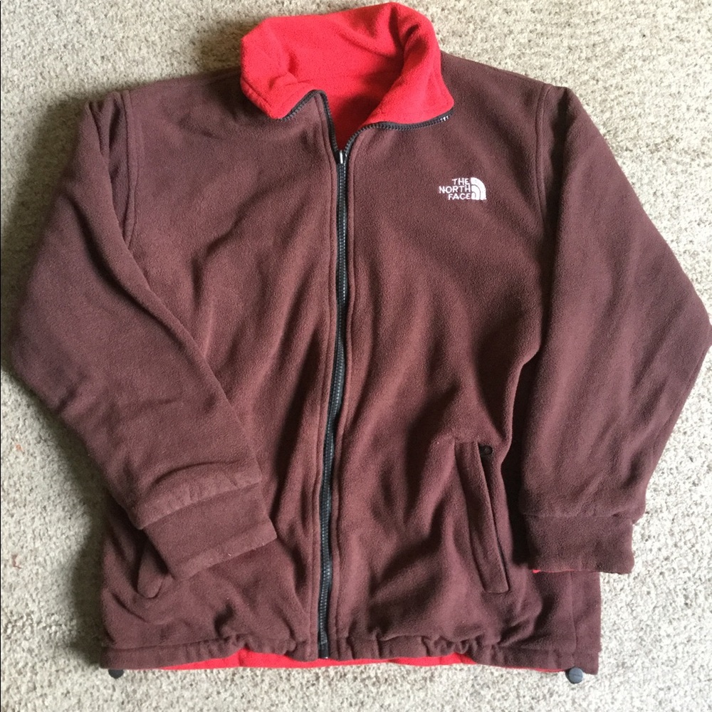 The North Face reversible coat.